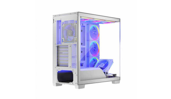 Computer Case - MODECOM VOLCANO STELLAR ARGB MIDI ATX 8F USB-C White