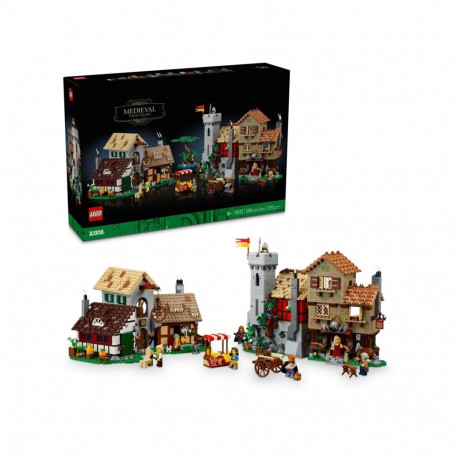 Building Set - LEGO ICONS 10332 Medieval Town Square 3304 Elements 8 Minifigures