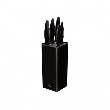 Kitchen Knife Set - Smile SNS-6 6-Piece Non-Stick Blades Black