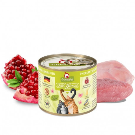 Cat Food - GRANATAPET DeliCATessen Pheasant & Coney Wet 200g Gluten-Free