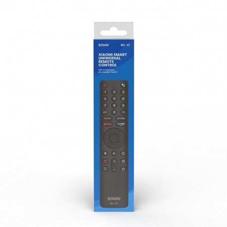 Remote Control - SAVIO RC-17 Universal for Xiaomi TV IR/Bluetooth 20 Devices