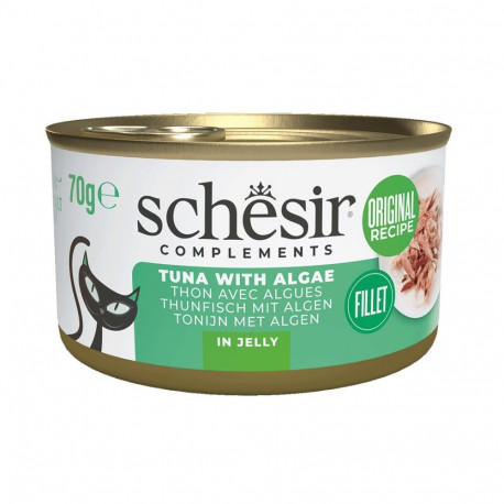 Cat Food - SCHESIR Tuna with Algae in Jelly 70g Wet Food for Adult Cats