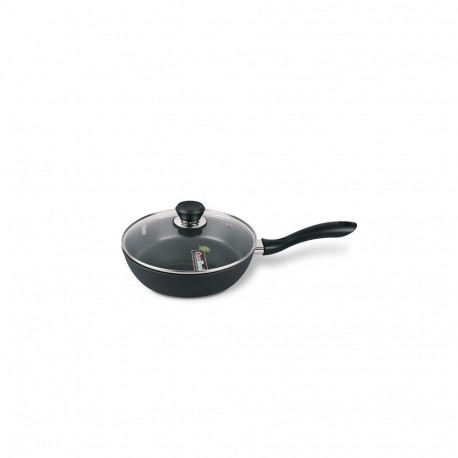 Frying Pan - Maestro MR-1205-28 28cm Aluminum Non-Stick with Lid Black