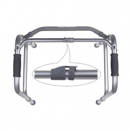 Mobility Aid - Aluminium Rehabilitation Tri-Functional Walker 136 kg 75-93 cm