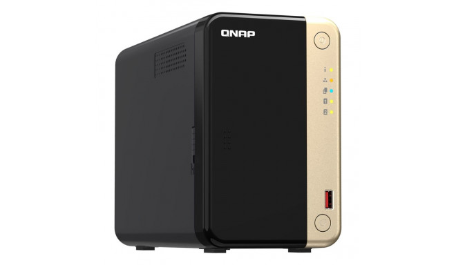 Network Attached Storage - QNAP TS-264 Intel Celeron N5095 8GB NAS, Black, Gold