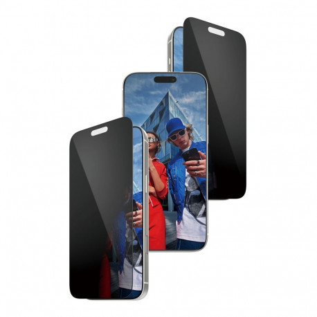 Kiirpaigaldusega kaitseklaas privaatsusfiltriga Apple iPhone 17 Pro Max, Ultra-Wide Fit, PanzerGlass