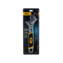 Adjustable Wrench with Plastic Handler Deli Tools EDL30108, 8" (silver)