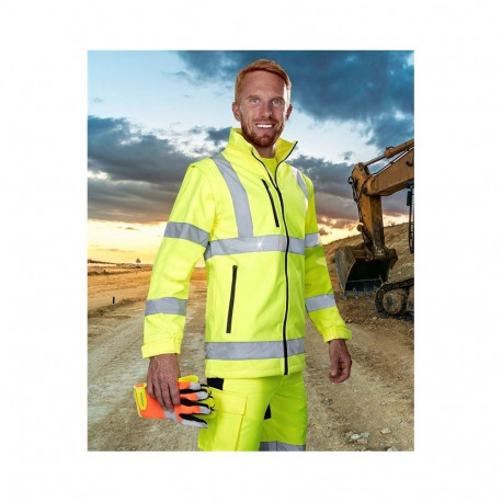 SOFTSHELL JACKET REF501 HI-VIZ YELLOWXL