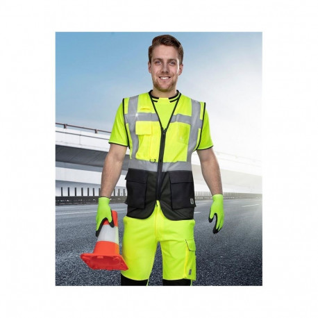 HI-VIZ VEST MANAGE SIGNAL YELLOW M