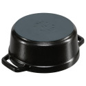 Staub Cocotte 12cm ümmargune must, malm
