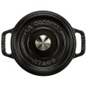 Staub Cocotte 12cm ümmargune must, malm