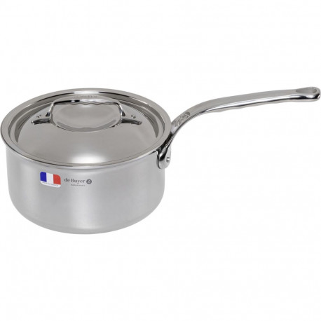 De Buyer Affinity Casserole Stainless Steel with lid 18 cm