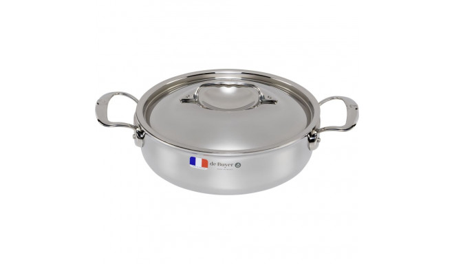 De Buyer Affinity Saucepot low with lid 24 cm