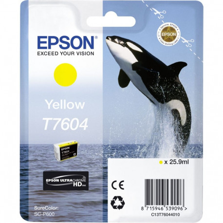Epson ink cartridge yellow T 7604