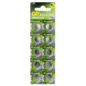 1x10 GP alkaline LR44, 76A V13GA 1,5V