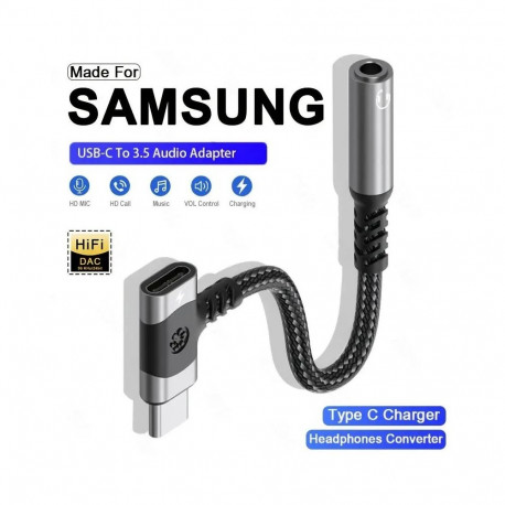 PremiumCord Reduction USB-C /3.5mm jack with DAC chip + USB-C for charging 12,5cm