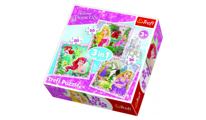 TREFL DISNEY PRINCESS Pusle komplekt 3 in 1, Printsessid