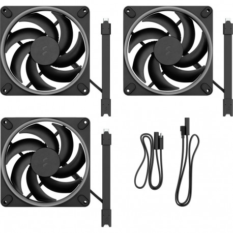 Momentum ventilaatorid 14 RGB 3-pakk 140mm, must