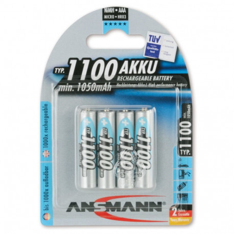 1100mAh NiMh Professional (silber)