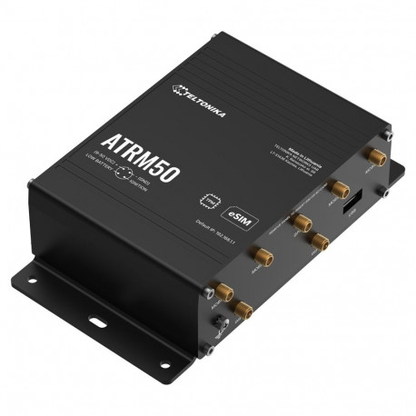 Teltonika ruuter ATRM50 5G sõidukitele ultrakõrge mobiilsidekiirusega M12 connectors dual SIM & eSIM