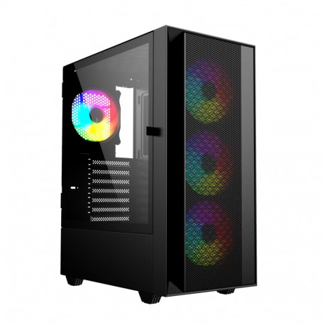Gembird mänguri miditorn Fornax 4000 ARGB ATX taustvalgus, must