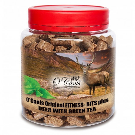 O'CANIS Fitness-Bits Plus hirv rohelise teega koeramaius 400g