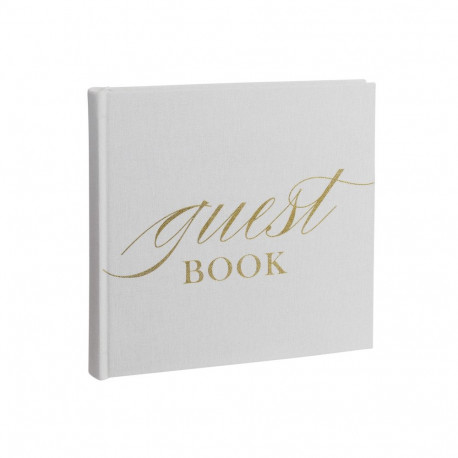 Focus Base Line Canvas Album 20x20 Guestbook White