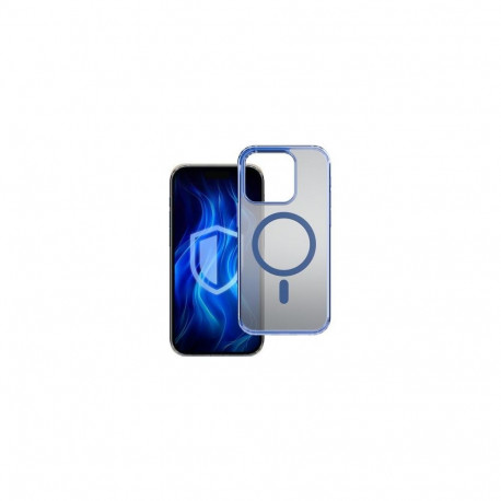 3MK Frosty MagCase mobile phone case 16 cm (6.3") Cover Blue, Transparent