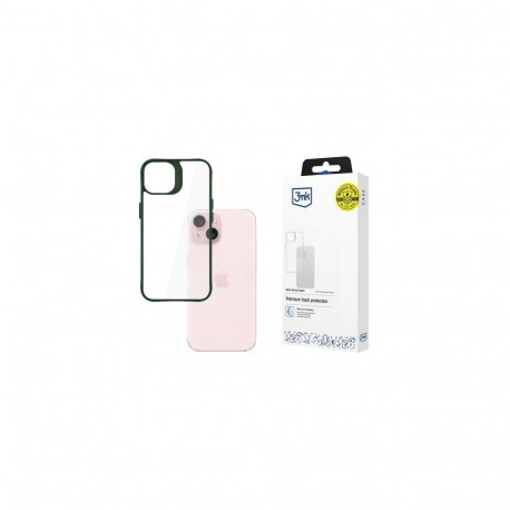 3MK Satin Armor Case+ mobile phone case 15.5 cm (6.1") Cover Green, Transparent