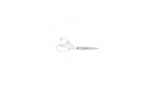 Fiskars F061200487 stationery/craft scissors Office scissors Straight cut Stainless steel, White
