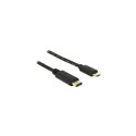 DeLOCK 2m, USB2.0-C/USB2.0 Micro-B USB cable Micro-USB B USB C Black