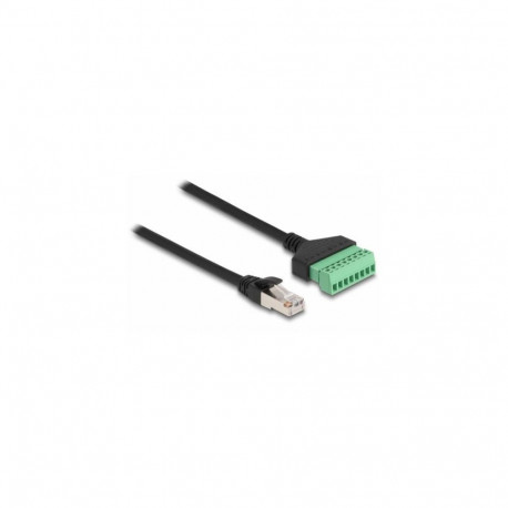 DeLOCK RJ45 Cable Cat.6 plug to Terminal Block Adapter 30 cm 2-part