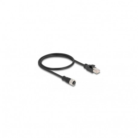 DeLOCK M12 Adapter Cable D-coded 4 pin female to RJ45 male 50 cm