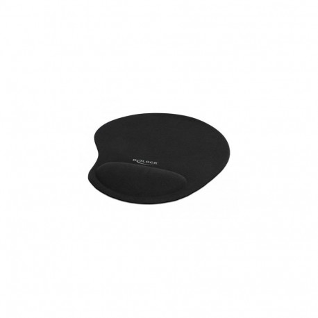 DeLOCK Ergonomic Mouse pad with Gel Wrist Rest black 230 x 202 x 24 mm