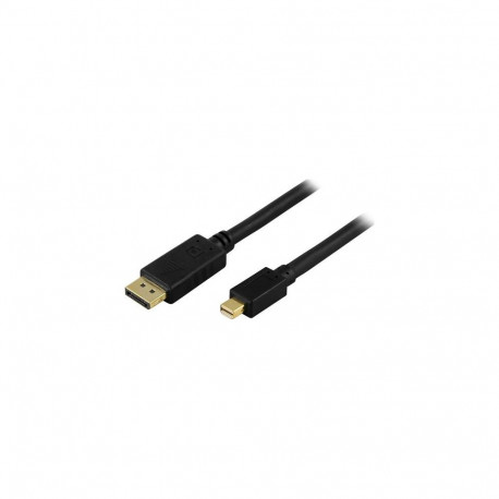 Deltaco DP-1111 DisplayPort cable 1 m Mini DisplayPort Black