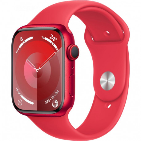 "Apple Watch S9 Aluminium Cellular 45mm Rot (Sportarmband rot) M/L NEW"