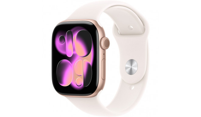 "Apple Watch S11 Aluminium Cellular 46mm Rosegold (Sportarmband blassrosa) S/M"