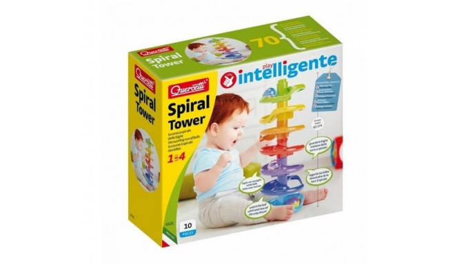 The Quercetti Super Spiral Tower is a popular marble run toy designed specifically 