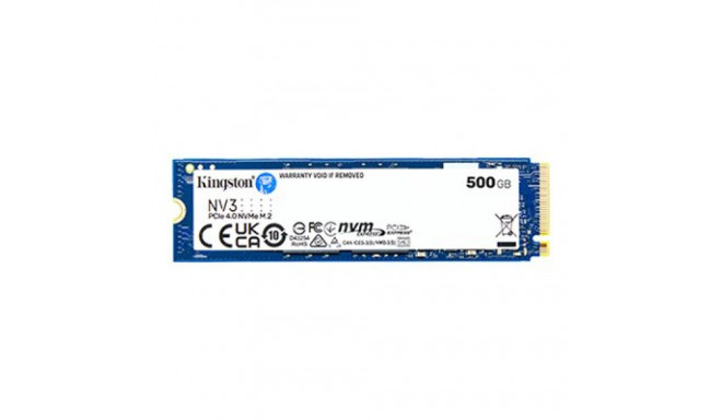 Kingston NV3 PCIe 4.0 NVMe 500 GB M.2 SSD hard drive