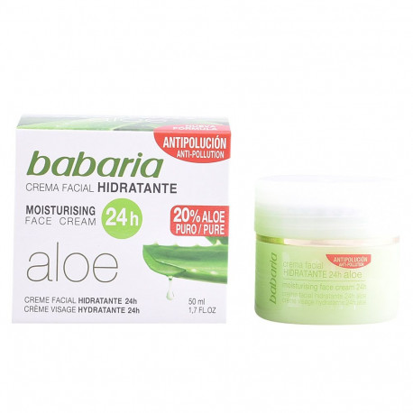 BABARIA ALOE VERA crema hidratante 24 horas 50 ml