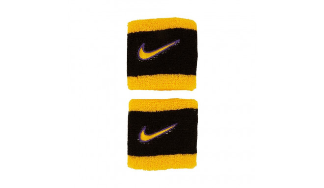 Frotki na rękę Nike Swoosh Wristbands 2 szt. czarno-żółte N1012405009OS