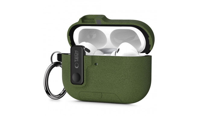 TECH-PROTECT SLIM HOOK APPLE AIRPODS PRO 3 OLIVE GREEN