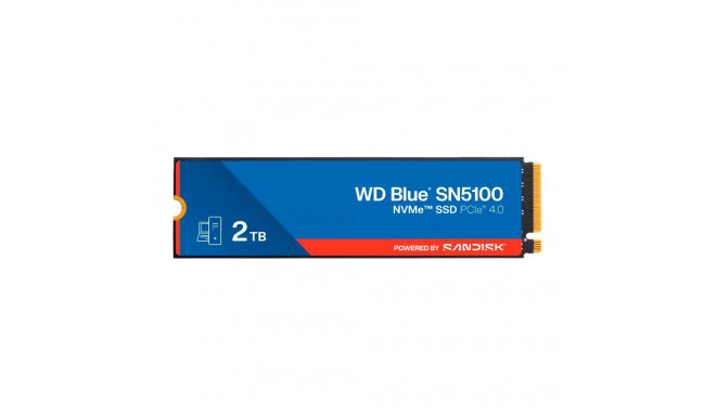 SSD WD Blue SN5100 2TB M.2 2280 PCIe Gen4 x4 NVMe QLC 3D, Read/Write: 7100/6700 MBps, IOPS 1000K/130
