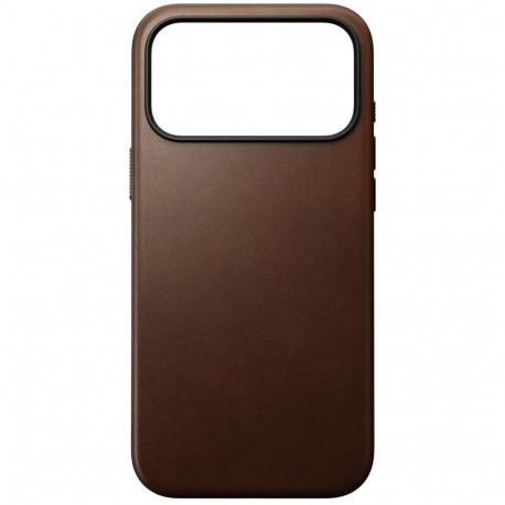 Kaitseümbris Modern Leather, Apple iPhone 17 Pro Max, pruun, naturaalsest nahast, MagSafe ühilduv, N
