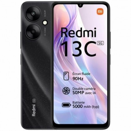 Nutitelefonid Xiaomi Redmi 13C 5G 6,74" Mediatek Dimensity 6100+ 4 GB RAM 128 GB Must