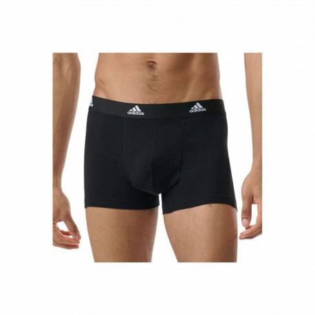 Men's Boxer Shorts Adidas Active Flex Black 3 Units