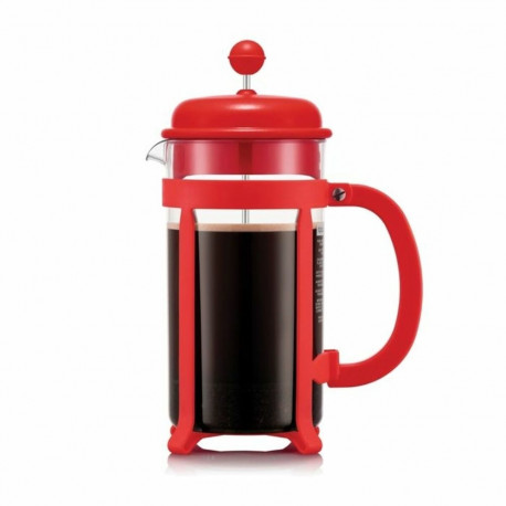 Cafetière with Plunger Bodum Red 1 L 8 Cups