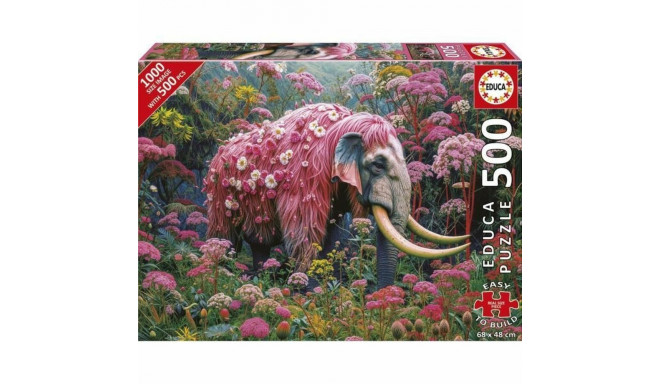 Pusle Educa Elefante Florido 500 Tükid, osad