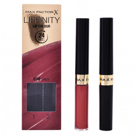 Naiste komeetika komplekt Lipfinity Max Factor (2 pcs) - 070 - Spicy Shade