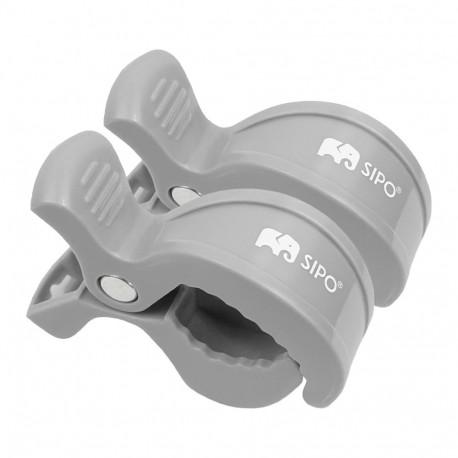 SIPO mounting clips 2pcs grey SCA-20LG